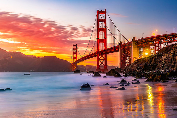"Golden Hour at the Gate"